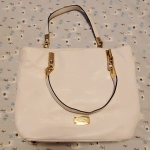 White Leather Michael Kors Shoulder Bag/Tote